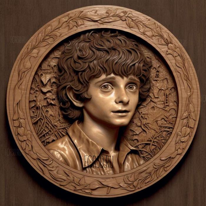 Frodo Baggins 3 stl model for CNC